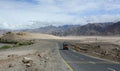 High altitude Manali-Leh road Royalty Free Stock Photo